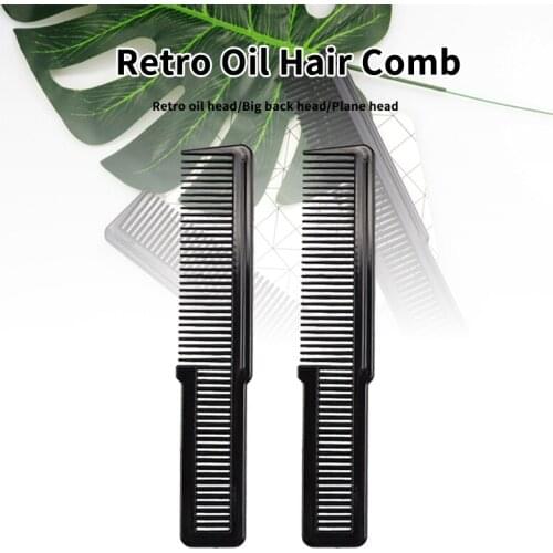 Styling Grooming Carbon Fiber Plastic Anti Static Heat Resistant Hairdressing Comb Hair Brush Comb