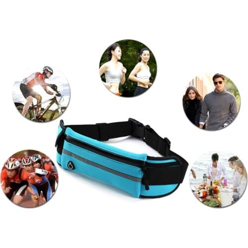 Running Anti-theft Slim Cell Phone Waist Fanny Pack Bag Sports Bags Belt Pouch Case Sports Pockets Waterproof Pockets 5 Colors