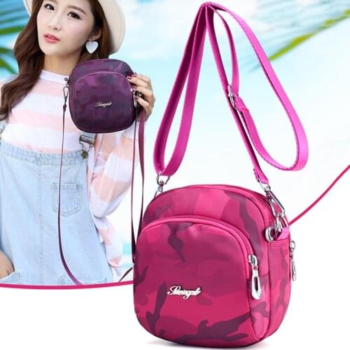 Waterproof Nylon Handbag Zipper Purses Messenger Crossbody Bag Ladies Fashion Shoulder Bags For Women Designer
