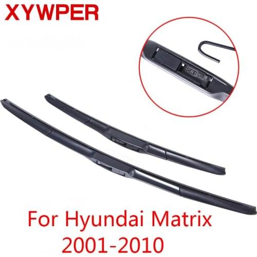 XYWPER Wiper Blades for Hyundai Matrix 2001 2002 2003 2004 2005 2006 2007 2008-2010Car Accessories Soft Rubber Windshield Wipers