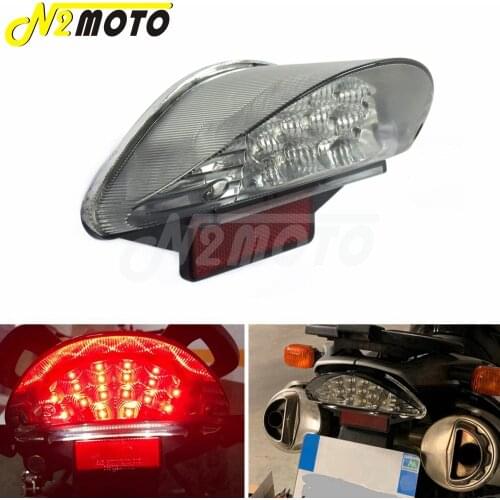For BMW F650 F650GS F650ST F800S F800ST R1200GS Motorcycles 12v LED Tail Light Rear Light Clear Lens Reflector Stop Brake Lamp