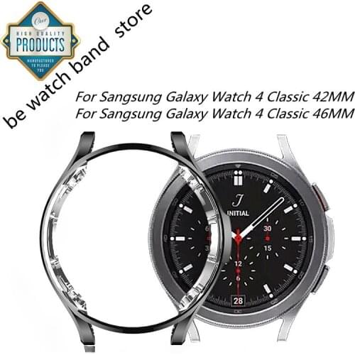 Plating Protective TPU Case For Samsung Galaxy Watch 42mm 46mm Smart Watch High-Quality Durable Anti-Fall Soft Frame Shell