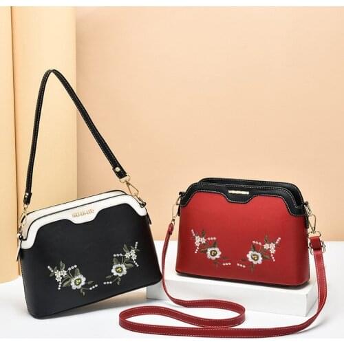 Women Small Bag Embroidered Shoulder Bag Ladies Hand Bags