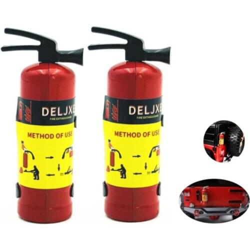 2PCS Fire Extinguisher Simulate RC Car 1:10 Parts for AXIAL SCX10 TRX4 D90 CC01 RC Truck Crawler