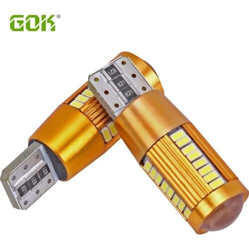 50Pcs Signal Lamp T10 w5w Led canbus t10 38smd led 3014 Xenon White Car Light wedge parking Interior Light T10 Canbus Error Free