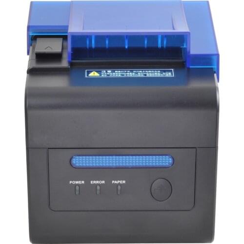 80mm Receipt Bill Printer Automatic Cutter Simultaneously Have USB Ethernet Serial Three Ports Kitchen Anti Greasy Can Hung Wall