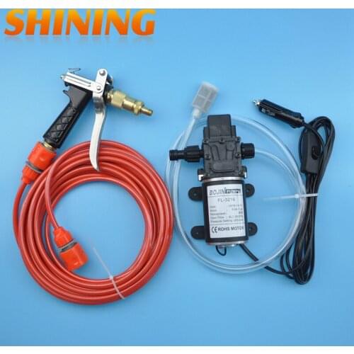 Free Shipping 85W 12V High Pressure Electric Car Wash Washer Car Washing Machine Device Cigarette Lighter Connecter + Free Gift