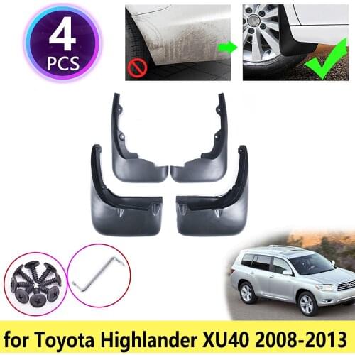 For Toyota Highlander Kluger XU40 2008~2013 Mudguards Mudflap Fender Mud Flaps Splash Flap Guards Car Accessories 2009 2010 2011