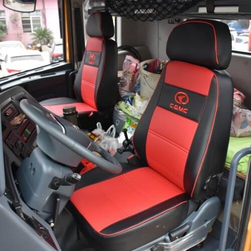 Single Seat Cover Special for CAMC Heavy Truck Pu Imitation Leather Lorry Interior Accessories Four Seasons