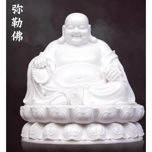 Room Decoration Ornaments For Home Gift Maitreya Budai Monk Laughing Buddha Reclining Sakyamuni Ceramics Porcelain Worship Lucky
