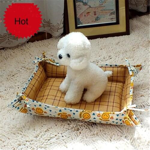 DAINCHOUL Dog Bed Sofa Mat House Summer Pet Bed For Small Medium Dogs Oxford Cloth Waterproof Dual-use Kennel