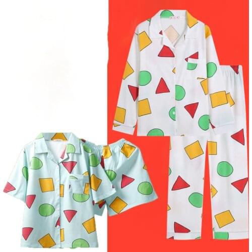 Spain Summer pijamas Japanese Pyjamas Sleepwear Cotton Pajamas Women Pijamas Short Sleeve Homewear Anime Nightgown Party