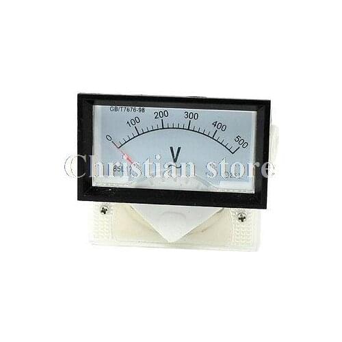 Class 2.5 AC 0-500V Volt Voltage Panel Meter Voltmeter 85L17
