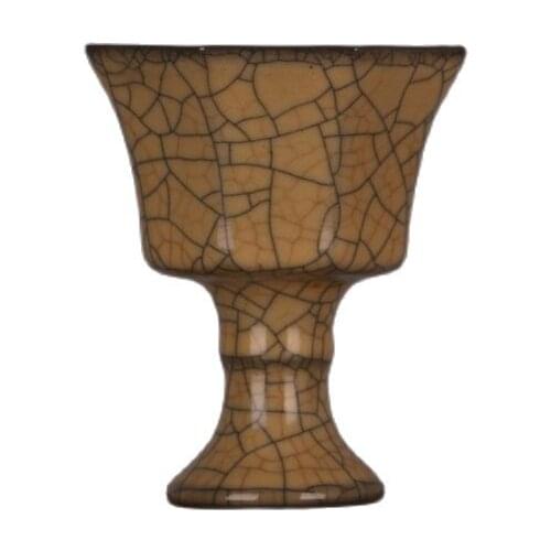 Collection: Song yellow glaze gold wire high cup