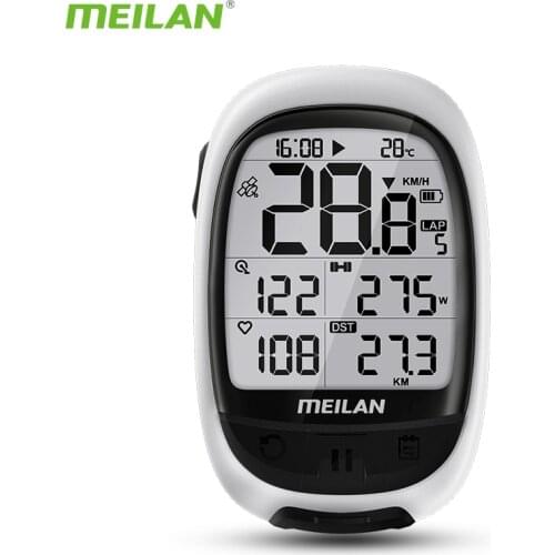 Meilan M2 GPS Bicycle Computer Wireless Speedometer BLE4.0/ANT+ Bike Odometer Speed / Cadence Sensor Heart Rate Monitor Optional