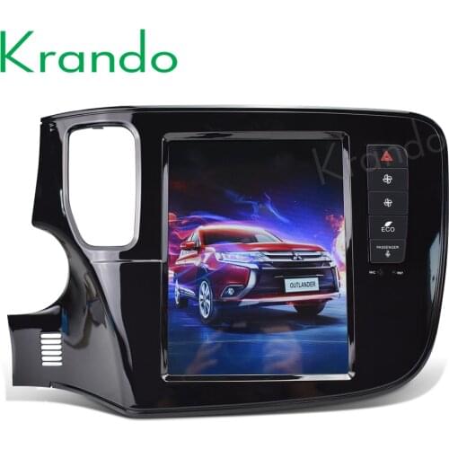 Krando Android 9.0 4G RAM 10.4" Tesla Vertical Screen Car Multimedia Player for Mitsubishi Outlander 2015 2016 2017 Navi Audio