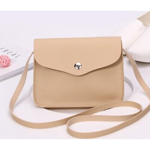 Fashion Women Candy Color Shoulder Bag Leather Purse Adjustable Strap Summer Ladies Girl Messenger Crossbody Bags Best Sale-WT