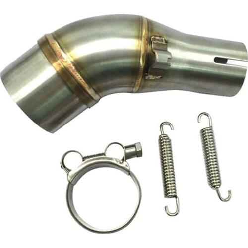 Motorcycle Exhaust Middle Pipe Stainless Steel Muffler Link Pipe Middle Section Connect Adapter Motorbike for Kawasaki R25