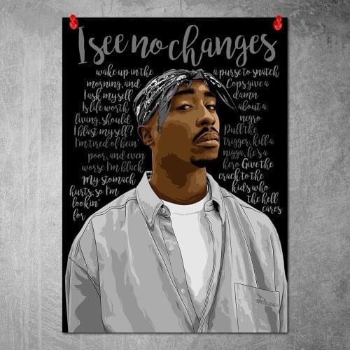 Canvas Poster 2PAC Wall Art Painting Posters and Prints Nordic Wall Pictures for Home Decor No Frame