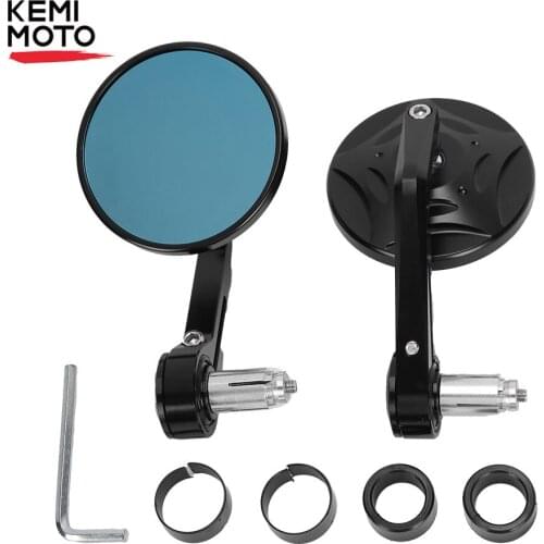 Motorcycle Rearview Mirror Bar End Mirror Handlebar Universal 7/8" 22mm For KAWASAKI NINJA 400 Z650 Z750 Z800 Z900 CB500X NC700X