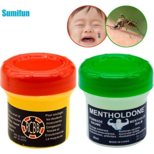 SMF 26g Green/Red Cooling Oil Cold Headache Dizziness Muscle Rub Aches Cream Refresh Balm Pain Relief Ointment 1Pcs