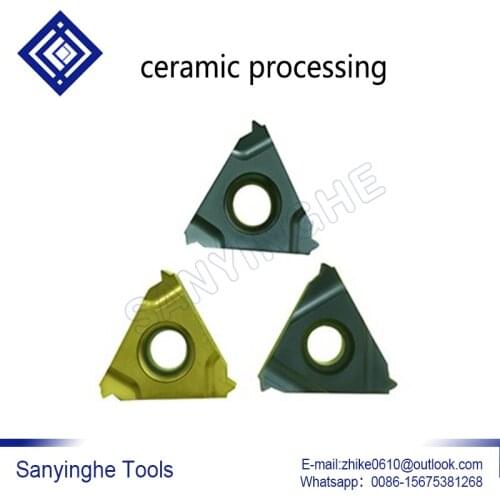 Free shipping high quality 10pcs/lots 1.5ISO 16NR 1.5ISO 16ER cnc carbide threading inserts for creamic