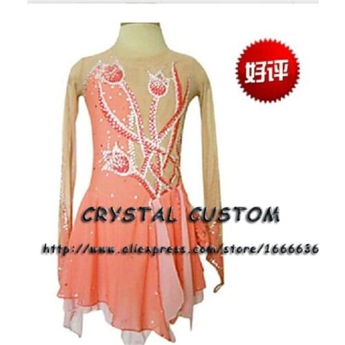 Custom Figure Ice Skating Dresses Adult With Spandex Graceful New Brand Figure Skating Competition Dress DR2592