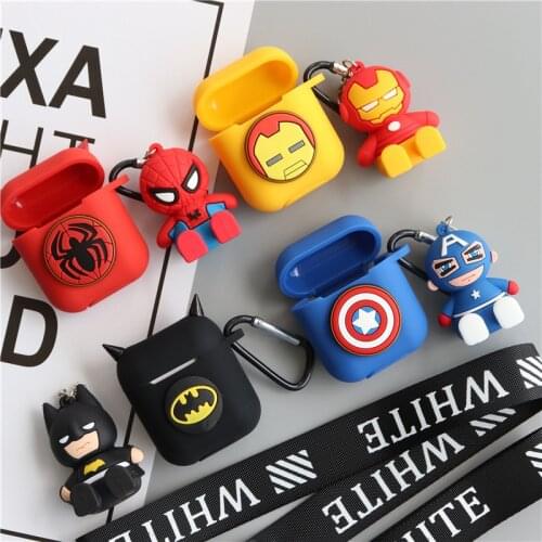 Marvel Superhero Bluetooth Case for Airpods Pro 1/2/3 Cover Protective Earphone Cases Headphones Funda Protective for Airpods Co