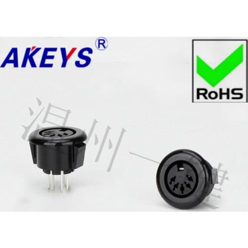 10 PCS DS5-07a Square S Large Terminal Connector Large 5-core 6-foot Socket 6PIN Needle DIN Base