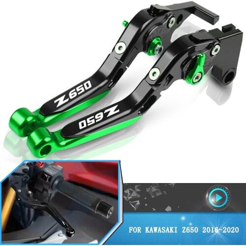 Motorcycle CNC Aluminum Adjustable Foldable Brake Clutch LeversFor Kawasaki Z650 z650 Z 650 2016 2017 2018 2019 2020 Accessories