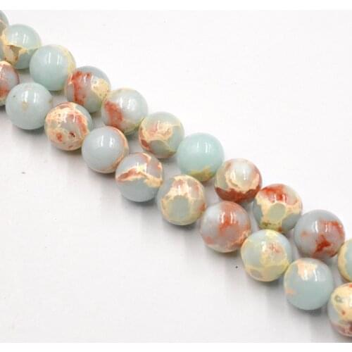 Natural ShouShan Stone Snakeskin Blue Stone Beads 4-12mm Wholesale Loose Beads for Jewelry Making Accessories DIY Free Shipping