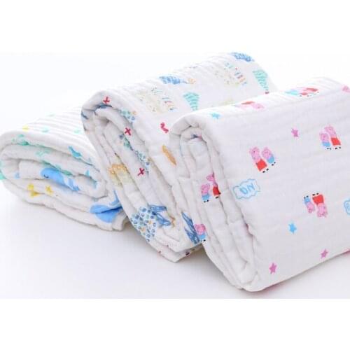 Baby Bath Towel Muslin Cloth Kids Bathrobe Child Blanket Wrap for Newborn Infant Toddler Boys Girls Gauze Cotton 110*110cm