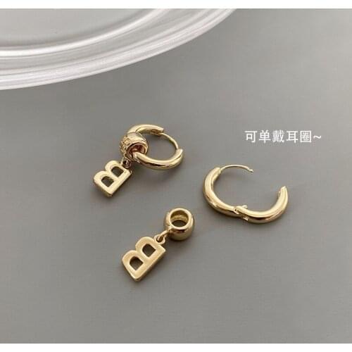 Женские золотые серьги DONGTING China At AliExpress