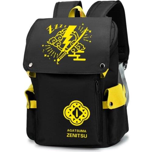 Anime Cartoon Demon Slayer Kamado Tanjirou Nezuko Travel Rucksack Casual Schoolbag Student Backpacks