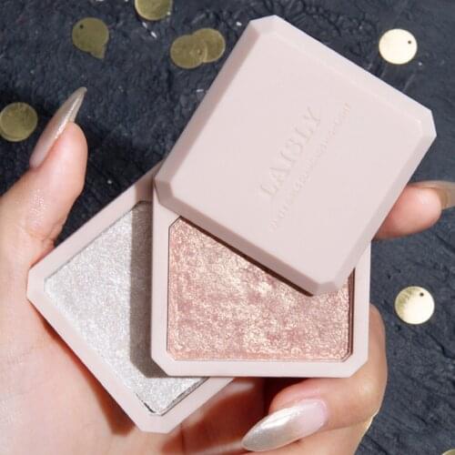 Double-layer Highlighter Shadow Facial Makeup Face Bronzer High Gloss Shimmer Powder Makeup Cosmetic High-gloss Powder