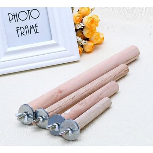 Pet Parrot Budgie Chew Bite Paw Grinding Rod Toy Bird Cage Play Stand Perches Pet Supplies Small Sized Birds Perches Stand Rod