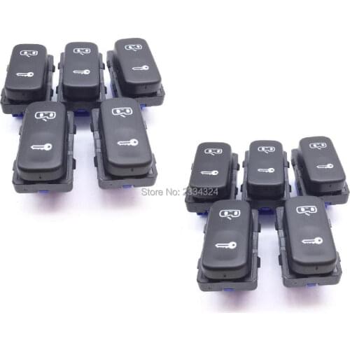 For Skoda Octavia Mk2 Yeti Central Door Lock System Switch Button Black 1Z0 962 125A/1Z0962125A/1Z0 962 125 A