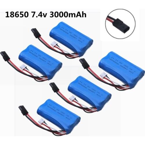 2s 7.4v 18650 3000mAh lipo Battery For MJX T40 T40C F39 F49 T39 Syma 822 RC Helicopter Drone Part for BG1518 BG1513 BG1515