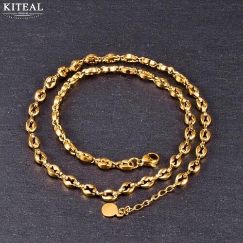 KITEAL Fashion New Brand Design Luxurio Gold color Girl necklaces chain pig tonge maxi necklace Wholesale
