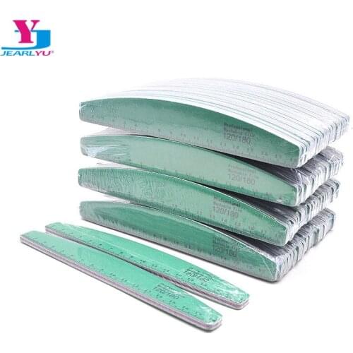 140Pcs Washable Nail File Sanding High Quality Portable Manicure Sanding File With Ruler Scale 120/180 Nail Buffer Blister Pack
