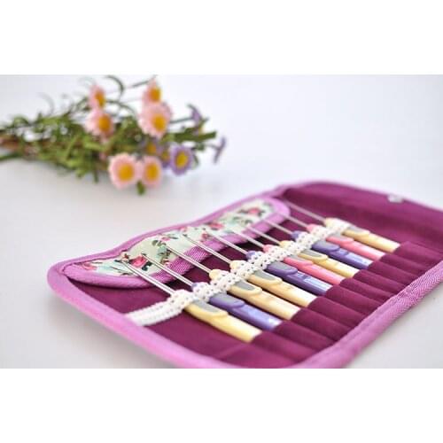 Anti-Slip Handle Handmade Stainless Steel Crochet Tool Set