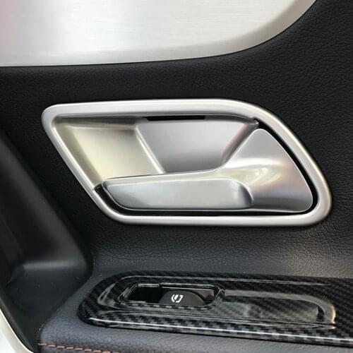 Interior Door Handle Stickers Trim Cover for Mercedes Benz A Class W177 A180 A200 A220 A250 Accessories Car Styling