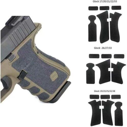 Non-slip Rubber Texture Grip Wrap Tape Glove for Glock 17 19 20 21 22 25 26 27 33 43 holster 9mm pistol gun magazine accessories