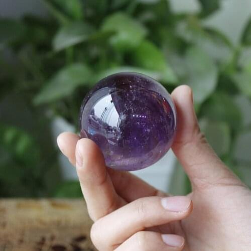 2019 new natural Brazilian amethyst ball ornaments original stone polishing ball crystal wholesale