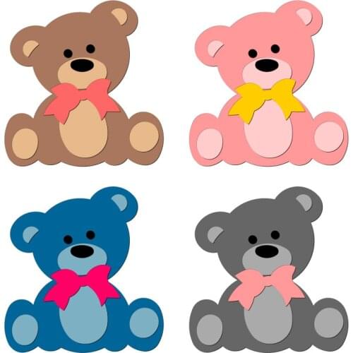 New Bear Wooden Die Scrapbooking C3022 Cutting Dies Multiple Sizes Compatible With Most Die Cutting Machines