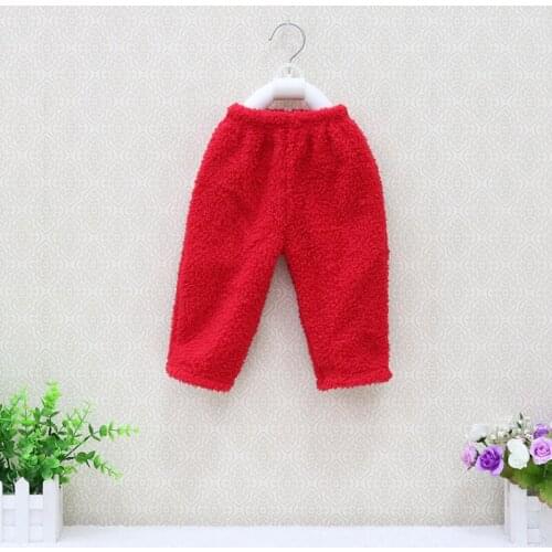 Little Q Autumn and Spring Coral fleece One Piece Winter Toddler for girls and boys baby pants legs clothes kids capris