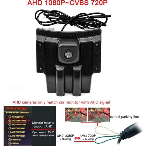 180deg fisheye CCD HD Car Front View Camera for Toyota LAND CRUISER PRADO 2018 2019 Prado 150 2020 front grille camera AHD CVBS