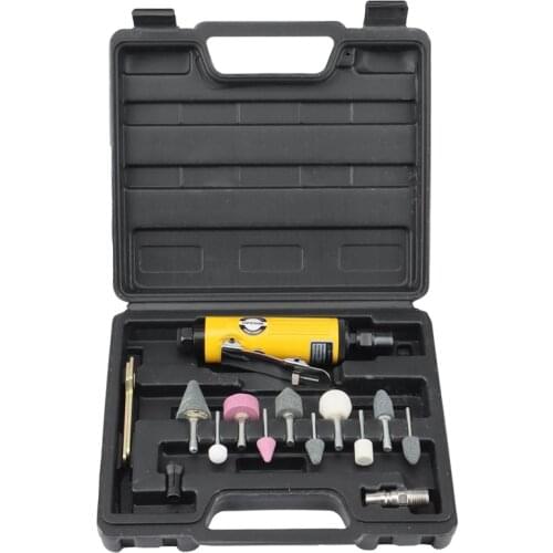 8K Pneumatic Grinder Polishing Machine Sanding Machine 3mm 6mm Chuck (with 10 Grinding Heads)