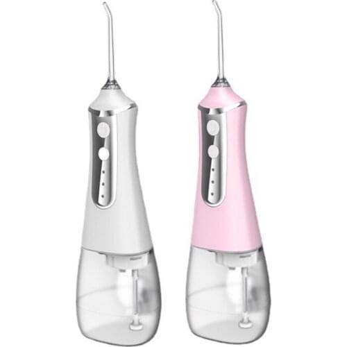 Portable Oral Irrigator USB Rechargeable Water Jet Flosser 350Ml Waterproof Irrigator Teeth Cleaner