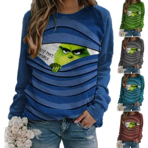 Cartoon Funny Print Casual Ladies Hoodie Sweatshirts Autumn Long Sleeve T-shirt Loose 5XL Large Oversized Pullover Women Hoodies